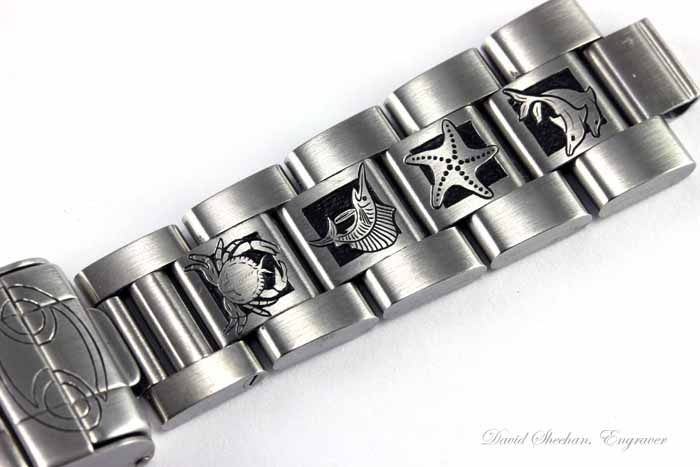 Hand Engraved Rolex Band