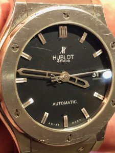 Engraved Hublot Watch