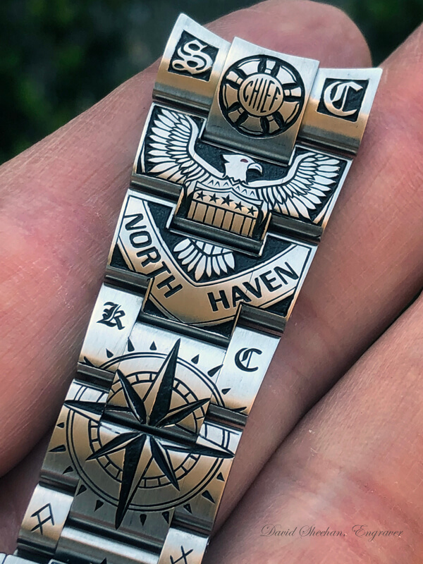 Engraved Oyster Band